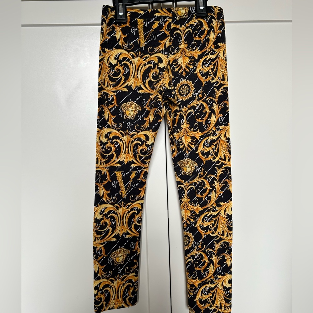 Versace leggings, size 8 girls